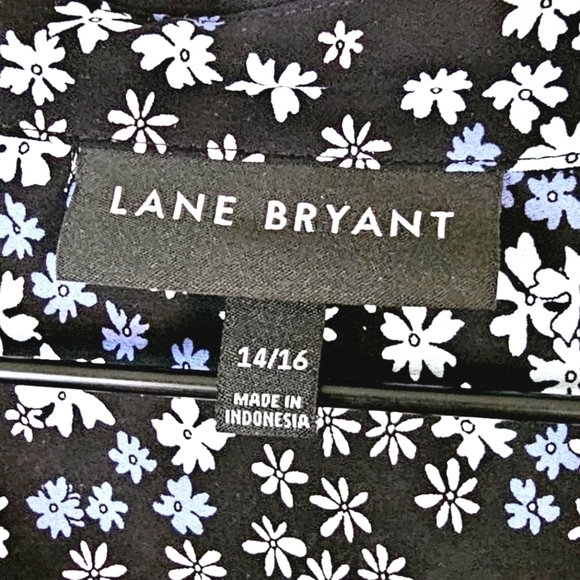 Lane Bryant Plus Floral Daisy Print  Chiffon Pullover Blouse - Picture 3 of 6